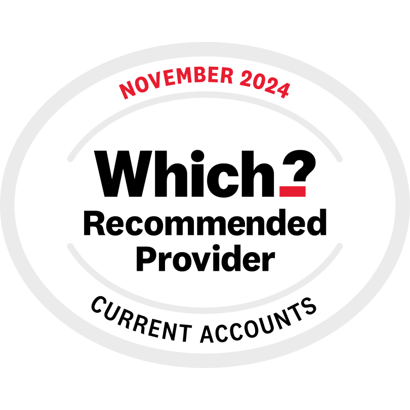 Which? Current Accounts Recommended Provider award for October 2024