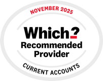 Which? Current Accounts Recommended Provider award for November 2025