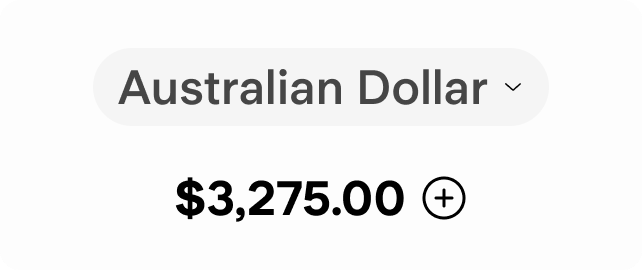An Australian dollar account balance